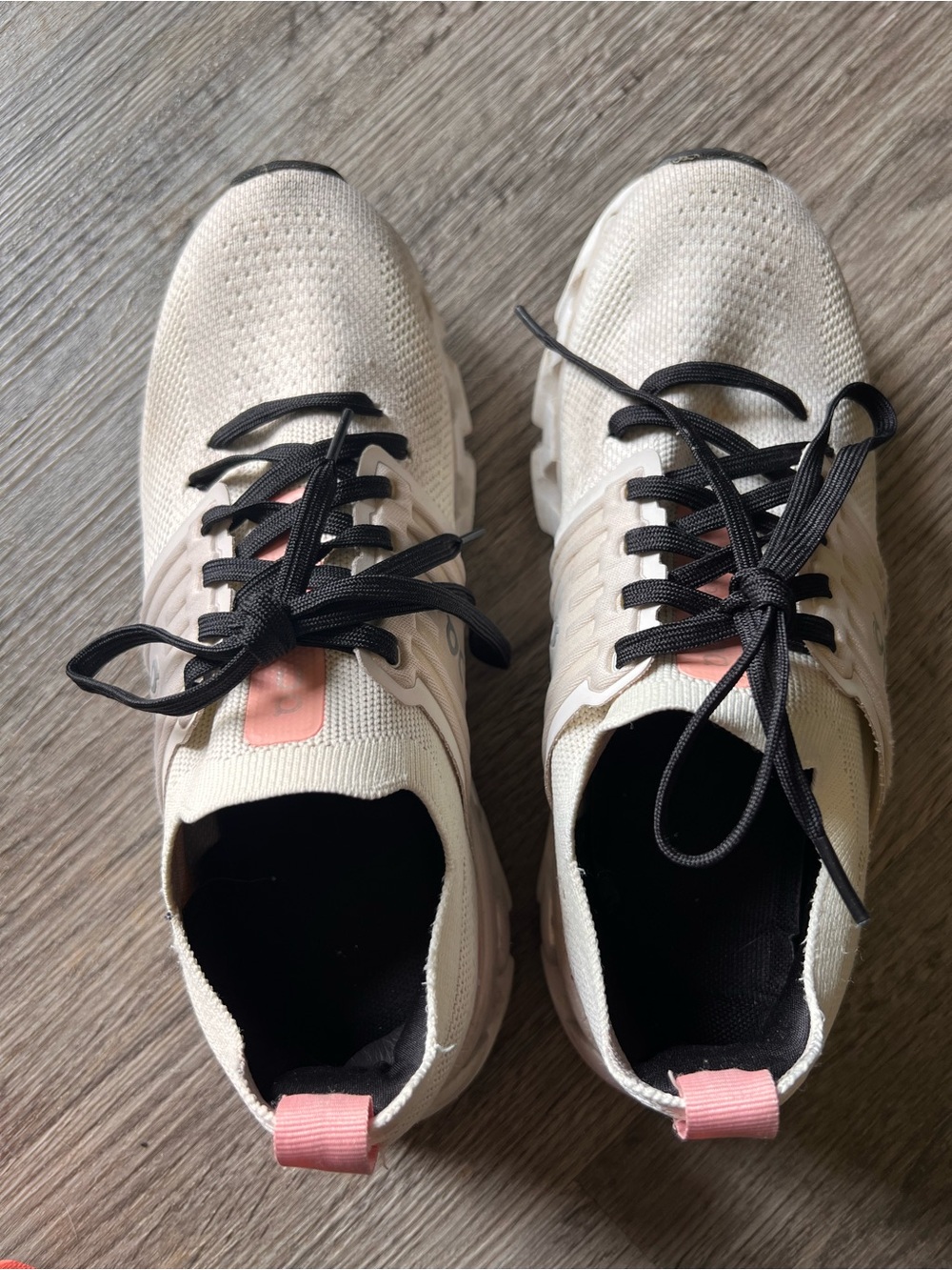 On Running Women’s Cloudswift 3 Athletic Sneakers in White with Pink and Black - Picture 5 of 5